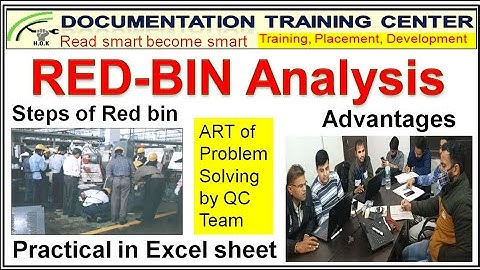 Red Bin Analysis (RBA)- Steps of conducting & advantages, Record in excel sheet Live example