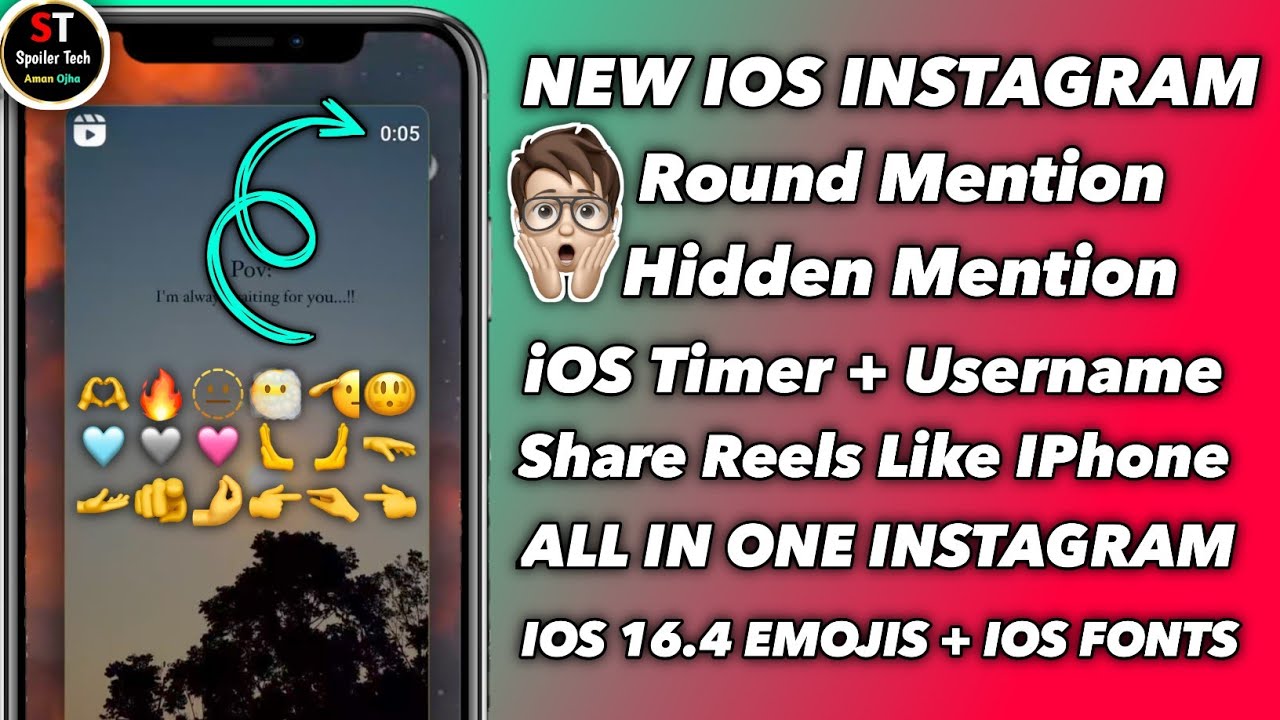 New iOS Instagram on Android iOS Timer + Round edges Story 60 Sec