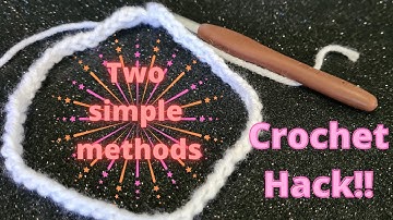 Crochet Hacks!! Join a chain WITHOUT it twisting!