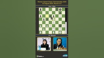 Wenjun Ju vs Yifan Hou | Women Speed Chess Championship 2025 | Round 4.21