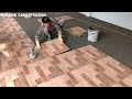 Construction Techniques And Installation Of Wood Grain Glazed Tile Floors For Family Kitchens