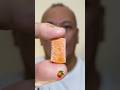 👂ASMR HARIBO RAINBOW SAVER CHEWY CANDY PEACH FLAVOR EATING SOUNDS👂#shorts #asmr