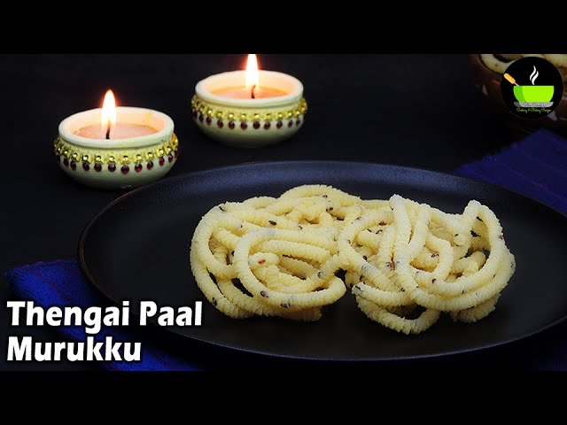 Thengai Paal Murukku | Coconut Milk Murukku Recipe | Murukku Recipe | Easy Snacks Recipe | Snacks | She Cooks