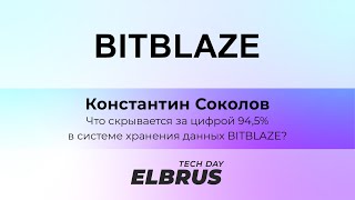 Elbrus Tech Day. Что скрывается за цифрой 94,5% в системе хранения данных BITBLAZE?