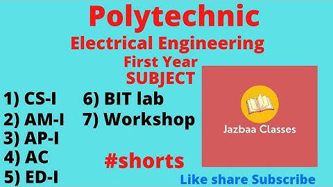 Polytechnic||Electrical Engineering||First Year||Subject||SYLLABUS#shorts #polytechnic#diploma#bteup
