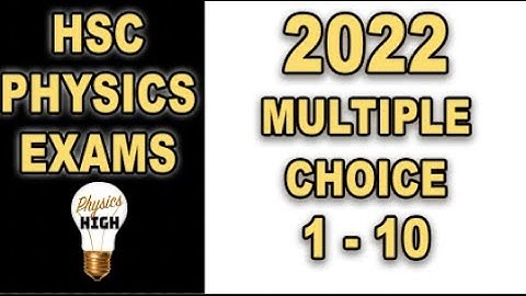 Antwoord op het HSC Physics-artikel van 2022 - Q1-10