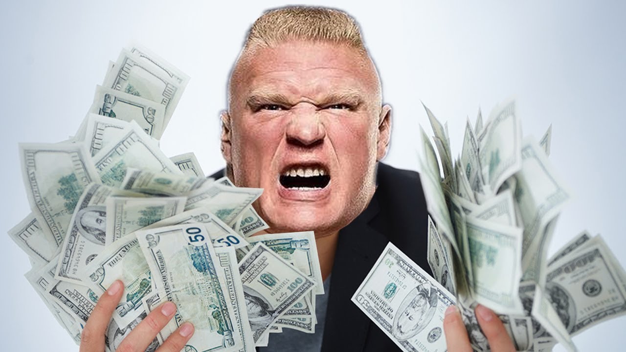 THE SHOCKING AMOUNT OF MONEY BROCK LESNAR GETS PAID IN WWE!