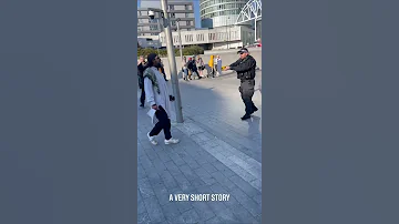 A man with a knife gets Tasered outside Birmingham Train station Eailer today