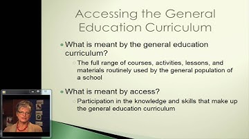 IEP Overview - Module 1 - Part 3a - Standards-Based Individual Education Programs