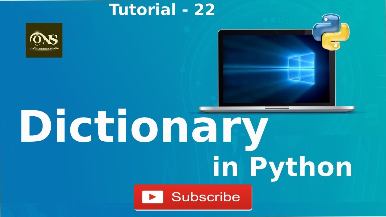 Dictionary in Python in Hindi || Tutorial - 22 || Python Tutorial - YouTube