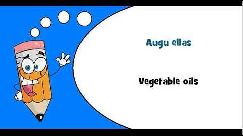 Latvian words #Theme = Animal or vegetable oils and fats