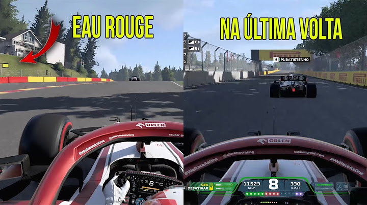 Ultrapassagem na liga online e batida feia da Eau Rouge