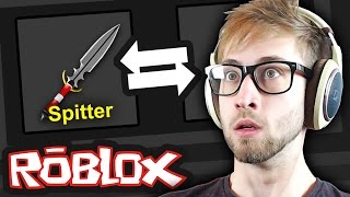 Roblox  Murder Mystery 2  GOLD KNIFE TRADING & UNBOXING!??