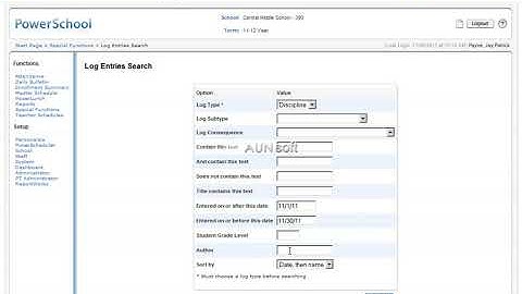 Powerschool Log Data Extraction