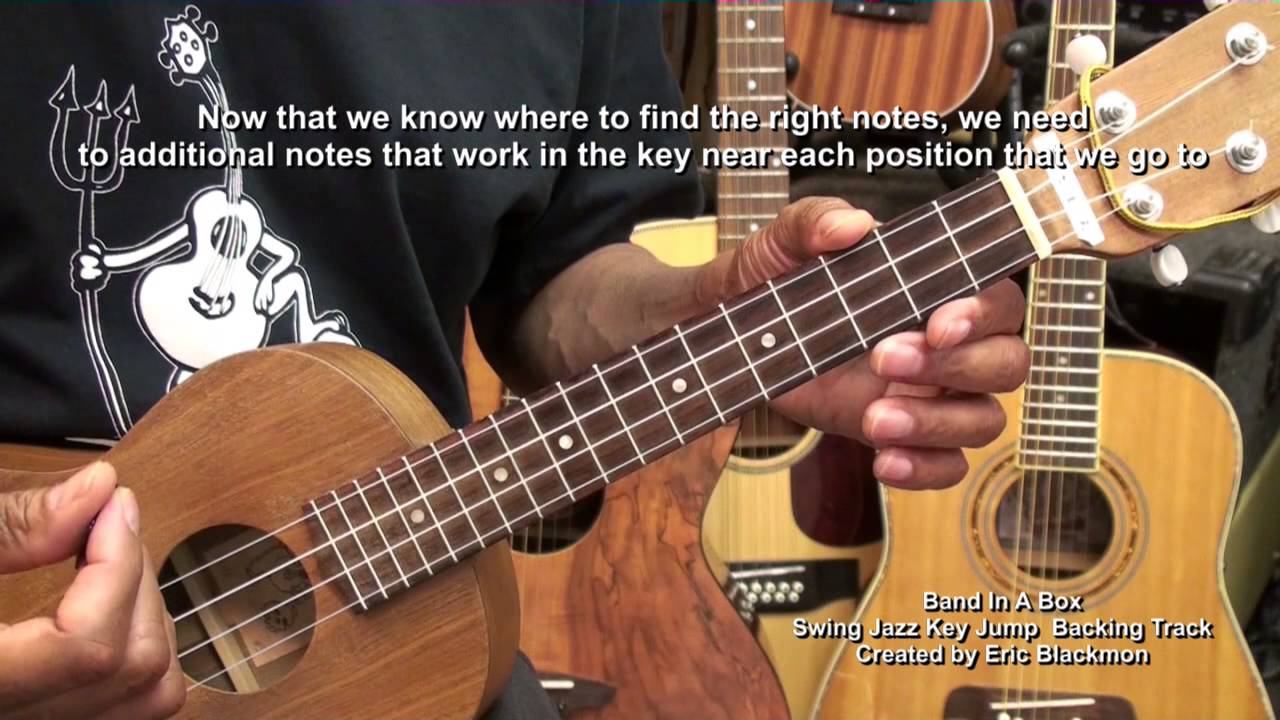 How To Play A Jazz Solo On Ukulele Lesson Tutorial EricBlackmonMusic