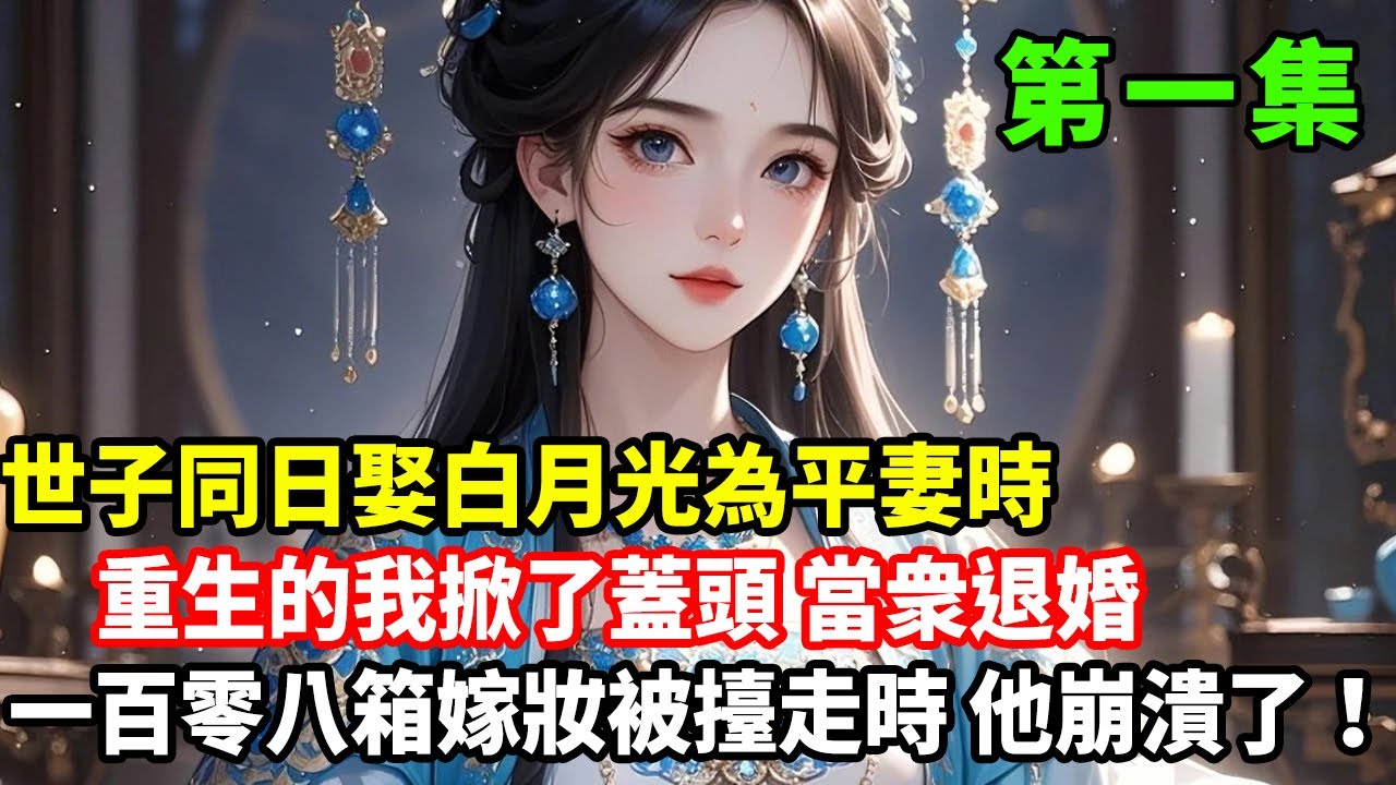世子同日娶白月光為平妻時，重生的我掀了蓋頭當衆退婚，一百零八箱嫁妝被擡走時，他崩潰了！