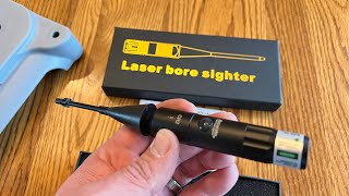 Laser Bore Sight Kit Bright Green BoreSighter for .17 to 12GA Caliber #boresight #laser  #review