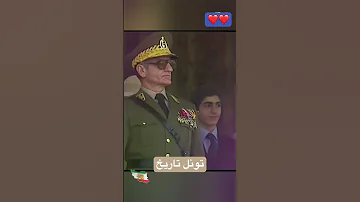 رژه نظامی یگان ارتش و گفتن جاوید شاه و سان دیدن محمدرضا شاه پهلوی 