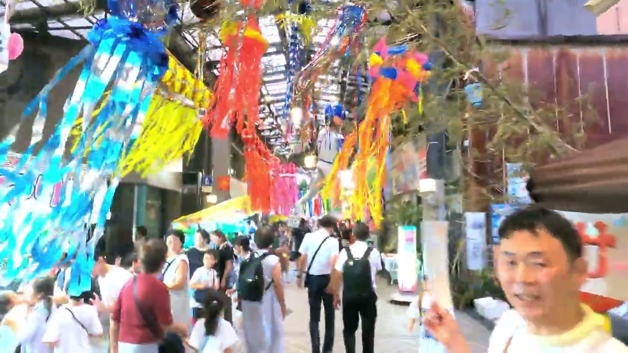 円頓寺七夕まつり はりぼて 東から西へ散歩 2024.7.31 walking