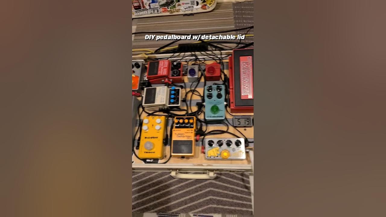 detachable diy pedalboard suitcase lid 🎸 YouTube