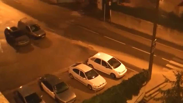 Intempéries et scene de deluge a Marseille