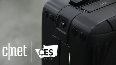 The CX-1 self-driving luggage follows you like a pet
