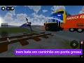 Trem bate em caminhão perto do pátio de manobras de ponta grossa #trem #train #acidente #tms
