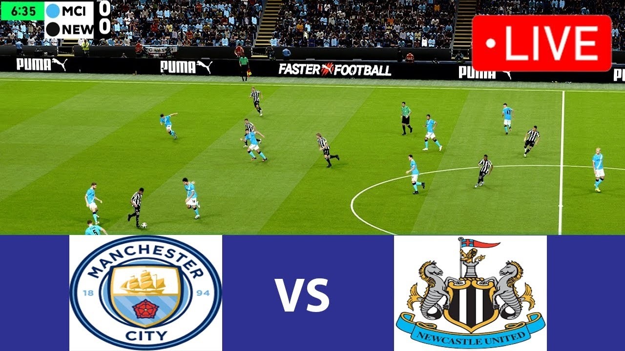 🔴 Манчестер Сити против Ньюкасла в прямом эфире - Премьер-лига | Футбольный матч сегодня | Симуля...