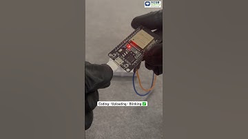 Coding • Uploading • Blinking ✅ #roboarmy #stemprojects #esp32 #ledcontrol