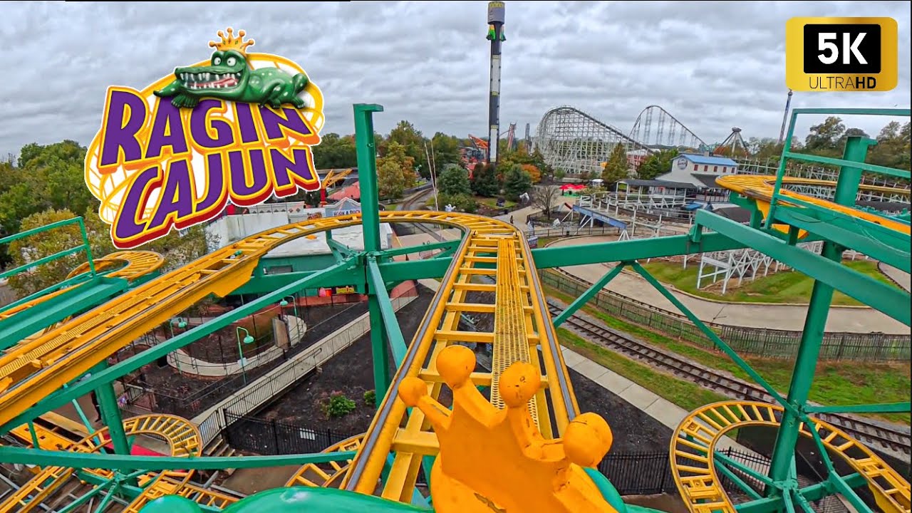 Ragin Cajun POV [5K] Six Flags America NOW DEFUNCT