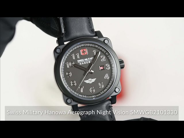 Aerograph Vision Military Swiss Night YouTube - SMWGB2101330 Hanowa