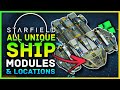 Starfield  all unique ship modules  locations hqs  ship types deimos nova galactic taiyo