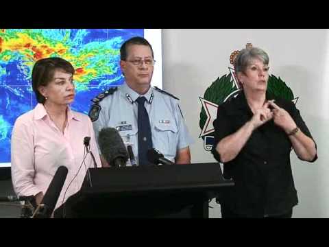 Media Conference - 10:30pm TC Yasi briefing, Speaker Premier Anna Bligh policella
