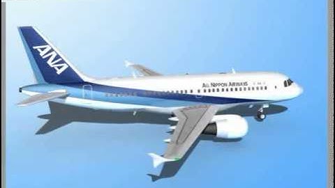 Falcon3D A319 All Nippon Airways 3D model from CGTrader.com