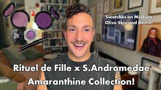 Rituel de Fille x S.Andromedae Amaranthine Collection! Swatches on Medium Olive Skin and Demo