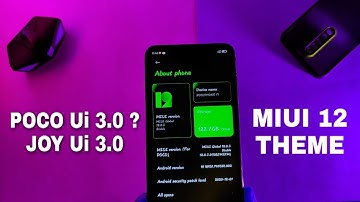 MIUI 12 THEME POCO Ui 3.0 ? Joy Ui 3.0 Theme For Any Xiaomi Device