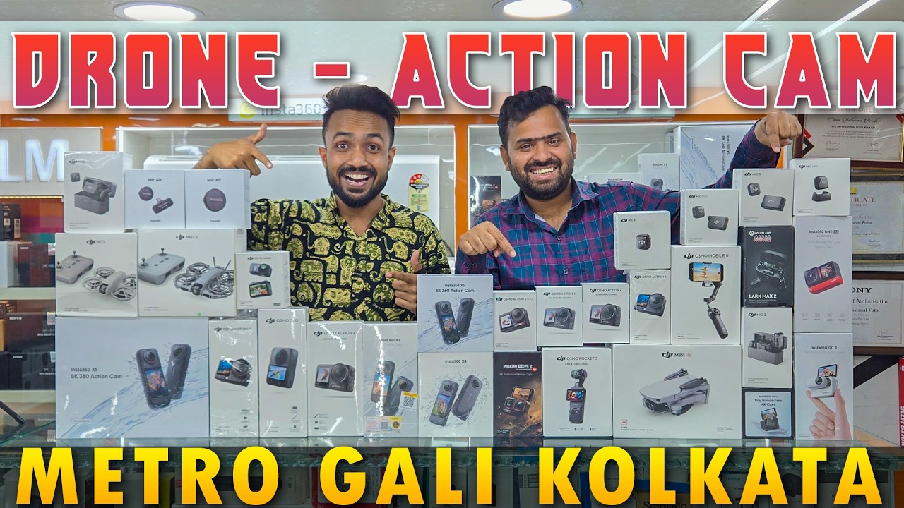 Dji Drone & Action Camera in Metro Gali Kolkata | Cheap Price Dji Insta 360 | Kolkata Camera Market