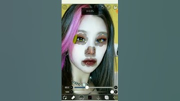 Itzy Yeji smudge edit app on edit is Ibispaint X