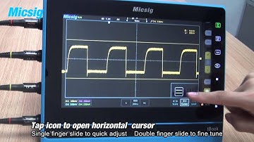 Micsig tablet oscilloscope Cursor Operation