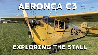 Aeronca C3 - Exploring The Stall