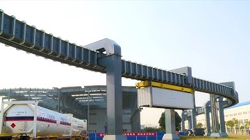 Watch how sky rail will facilitate container transfer at China