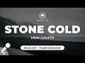 Stone Cold - Demi Lovato (Male Key - Piano Karaoke)