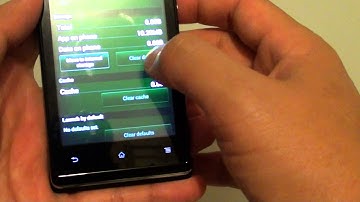 Sony Xperia E: How to Clear App
