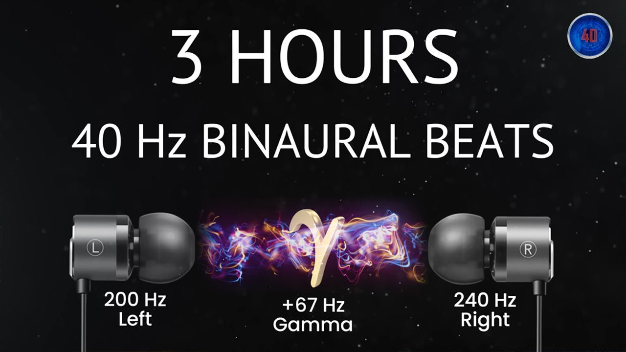 40 Hz Binaural Beats for INTENSE FOCUS 🧠 Before Exams - YouTube