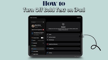 How to Turn Off Bold Text on iPad