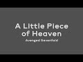 A Little Piece of Heaven - Avenged Sevenfold (Lirik dan Terjemahan)