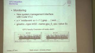 hpc-ch Forum on GPU - GPU Use at the University of Basel