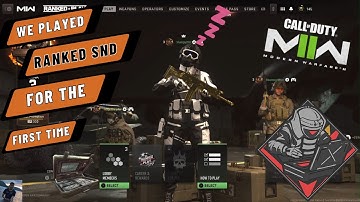 We Played Ranked SND For the First Time...  || MW2 Ranked Play