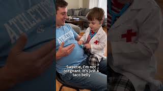He completely ignored the "Taco belly" diagnosis. Doctor knows best! 🏥