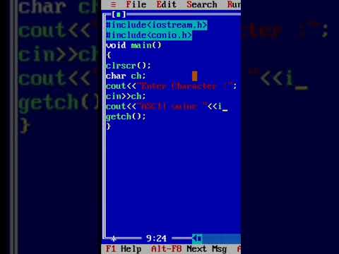 Print the ASCII